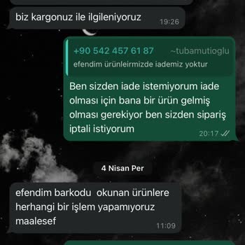 Tuba Mutioğlu Kimse Sipariş Oluşturmasın