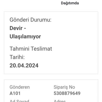 Bir Günde Kargo Adreste Bulunulmadığı Gibi Bahaneyle, Ulaşmayan Kargom