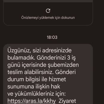 Aras Kargo Kargonun Teslim Edilmemesi Hakkında