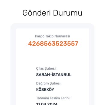 Trendyol Ve Aras Kargo'da Kaybolan Siparişim