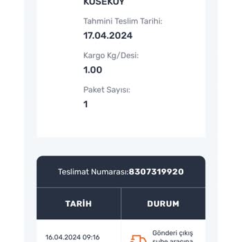 Trendyol Ve Aras Kargo'da Kaybolan Siparişim