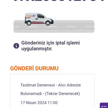 Hepsijet Kargomun Durumu Hakkında Beni Bilgilendirmedi.