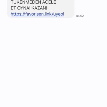Favorisen SMS Gönderim Rahatsızlığı
