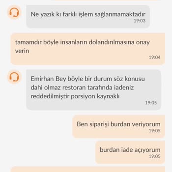 Trendyol GO İade Talebi