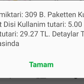 Turkcell Mobil Veri Kapalı Olduğu Halde Paket Dışı İnternet Kullanımı