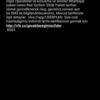 Vodafone Re'sen Tarife Değişikliği Ve Ücret Güncellemesi (zammı)