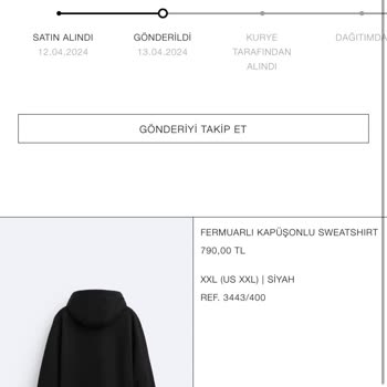 Zara Siparişimin Kargoda Kayıp Olması