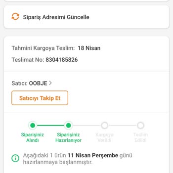 Trendyol'dan Aldığım Ürün Kargoya Verilmiyor