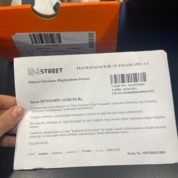 In Street 1 Haftalık Us. Polo Ayakkabıda Koku Problemi