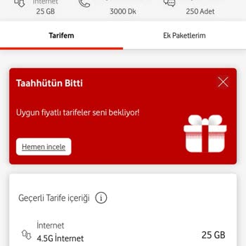Vodafone Farklı Tutar Görünmesi