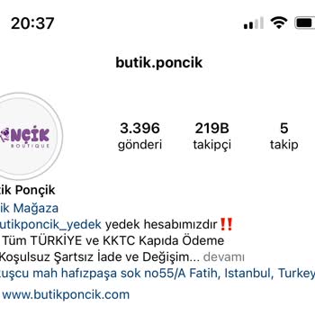 Butik Ponçik Ürünleri Göndermiyor Ücret İadesi Yapmıyor
