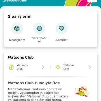 Watsons Card Puanım Eksiye Düşmüş