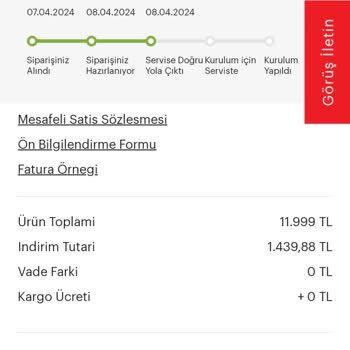 Arçelik İki Haftadır Kargoya Verilip Servise Varamayan Sipariş!