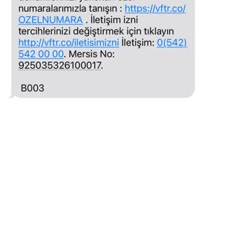 Vodafone Her Gün Mesaj Atıp Beni Rahatsız Ediyor