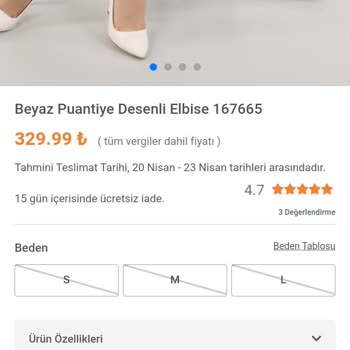 Modamizbir Şikayet Ürün /beden Stok Yenilenme Talebi