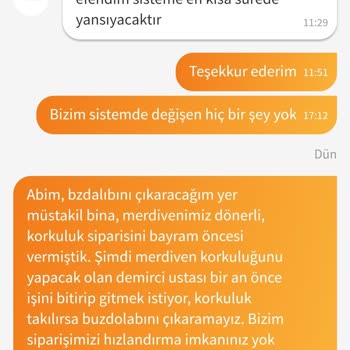 Bosch Buzdolabı Teslimatı Gecikti!
