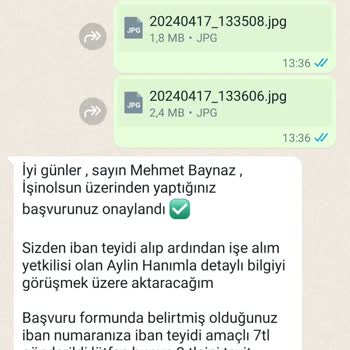 İşin Olsun Gümrük Müşavirliği İş İlanı İle İlgili Güvenlik Uyarısı