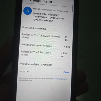 Youtube.com Premium İade Edilsin