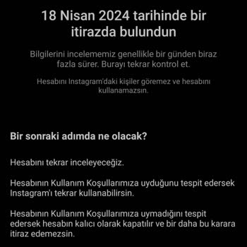Instagram Hesabı Askıya Alındı