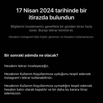 Instagram Hesabım Askıya Alındı