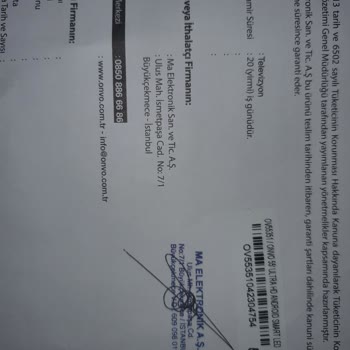 Onvo TV Ekran Çizgi Sorunu