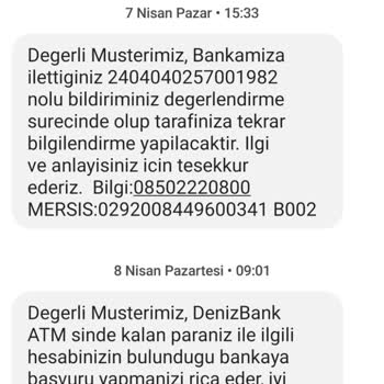 Denizbank Tarafından Uzun Süredir Mağdur Ediliyorum!