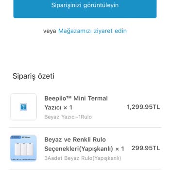 Beepilo Yazıcı Ve Kağıt