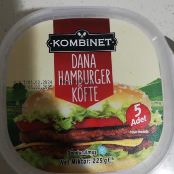 A101 Kombinet Hamburger Köftesi