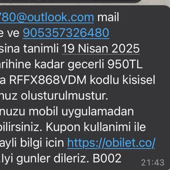 Obilet Biletimin İadesini İstiyorum...