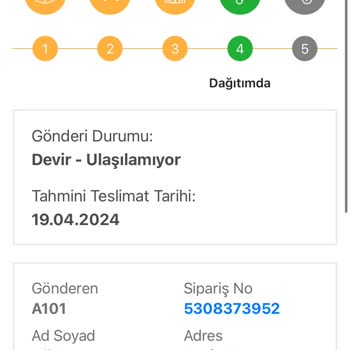 A101 Ekstra İlgisizlik Ve Gelemeyen Kargo