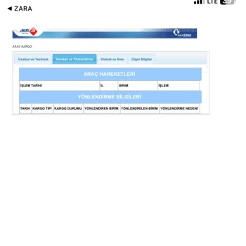 Zara Kargo Teslim Sorunu!