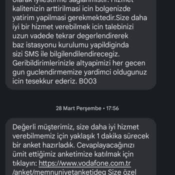 Vodafone Şebeke Çekmiyor