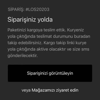 Los Ojos Maillerime Dönüş Alamıyorum Ve Kargo No Hatalı