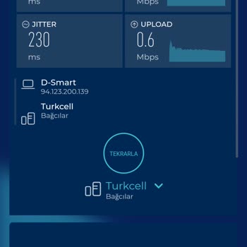 D-Smart 16 Mbit'e Kadar İnternetin Gücü Sürekli 1-2 Lerde. Sorumlusu Kim?