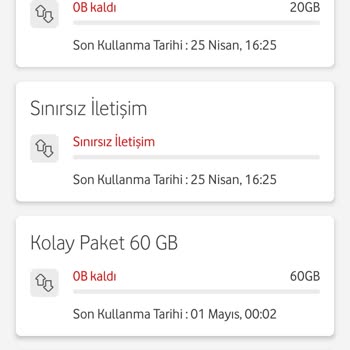 Vodafone İnternet Paketi Hızla Tükeniyor!