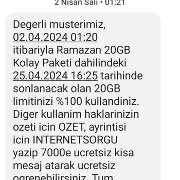 Vodafone İnternet Paketi Hızla Tükeniyor!