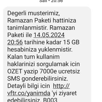 Vodafone İnternet Paketi Hızla Tükeniyor!