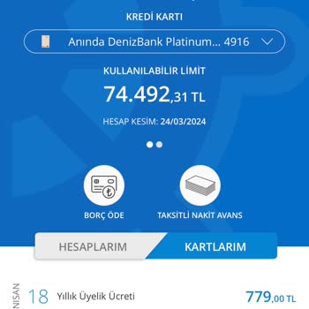 Denizbank Abartı Aidat Kartı Aidatsız Diye Vermişlerdi Üstelik