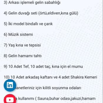 Külliye Hamam Sancaktepe Web Sayfasında Yazılan Listeye Uyulmadı Paketten Yararlanamadık.