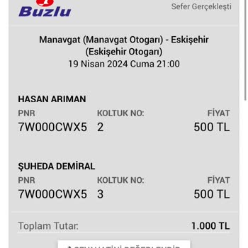 Obilet Buzlu Saat Ve Koltuk Değişimi