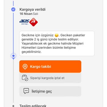 Aras Kargo Paketi Dağıtıma Çıkarmaması
