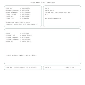 Digiturk İnternet Teknik Arızalar İçin Teknik Hizmet Bedeli Alınıyor