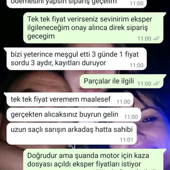 CFMOTO Oktay Motor Servisi Ve Bayisi Parça Fiyat Vermek İçin Para İstiyor
