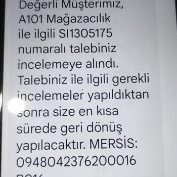 A101 Mağaza 10000+, Memnuniyet 0 (sıfır)