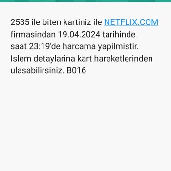 Netflix Bilgim Dışında Karttan Ücret Alınması