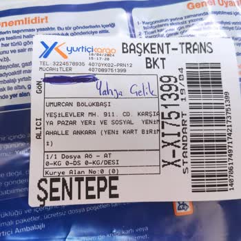 Yurtiçi Kargo Adres Yetersizliğinden Dolayı Teslim Olmayan Kargom