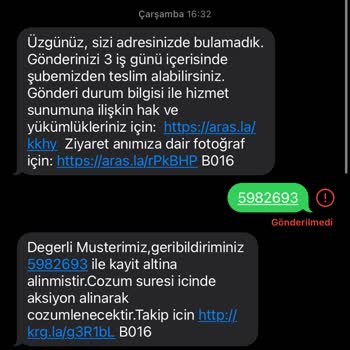 Boyner Kargomu Tarafıma Ulaştırmıyor