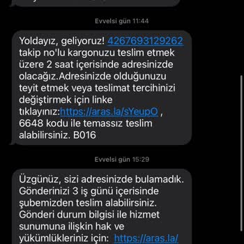 Boyner Kargomu Tarafıma Ulaştırmıyor