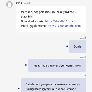 Slotella Müşteri Hizmetleri Sorunu Ve Para Aktarımı Mağduriyeti