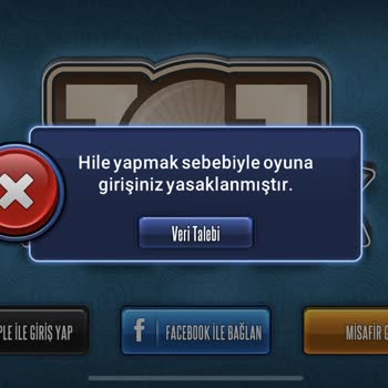 101 Okey Plus'ta Sebepsiz Hesabım Kapatıldı